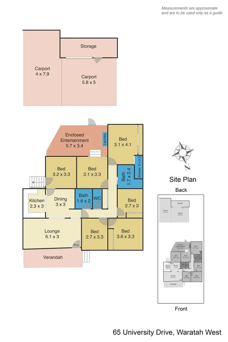 Floorplan of Homely house listing, 65 University Drive, Waratah West NSW 2298