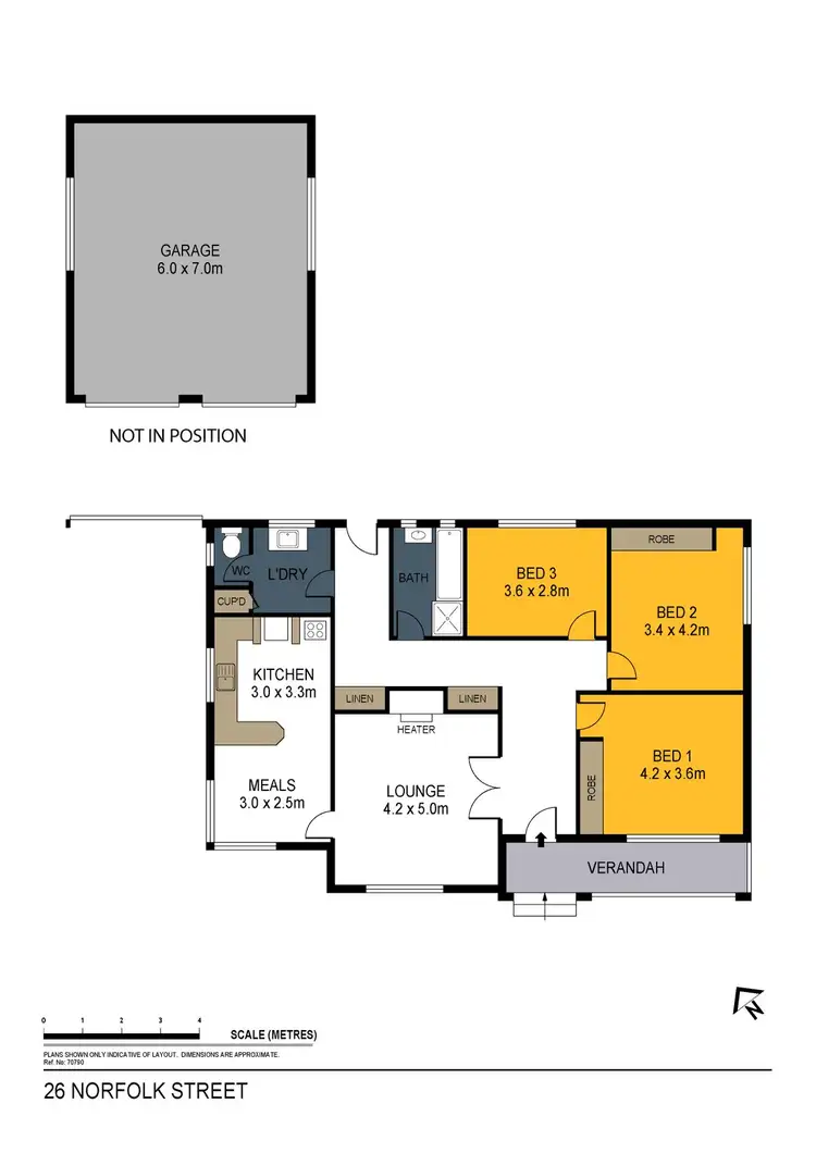 Floorplan of Homely house listing, 26 Norfolk Street, North Bendigo VIC 3550