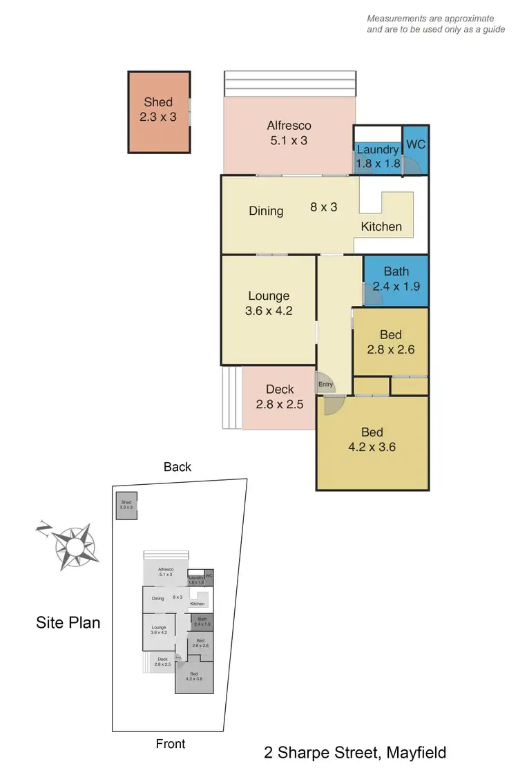 Floorplan of Homely house listing, 2 Sharpe Street, Mayfield NSW 2304