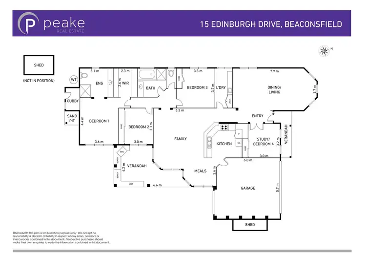 Floorplan of Homely house listing, 15 Edinburgh Drive, Beaconsfield VIC 3807