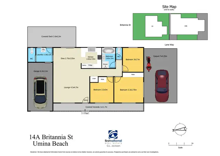 Floorplan of Homely house listing, 14A Britannia Street (car access via Neptune St), Umina Beach NSW 2257