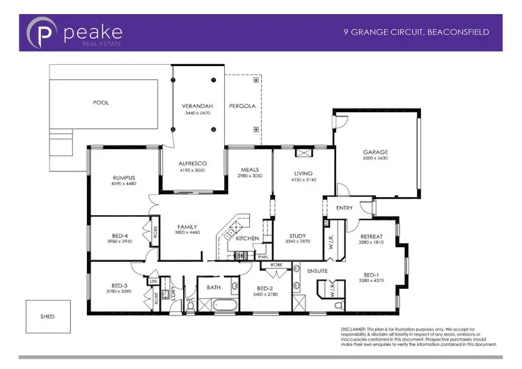 Floorplan of Homely house listing, 9 Grange Circuit, Beaconsfield VIC 3807
