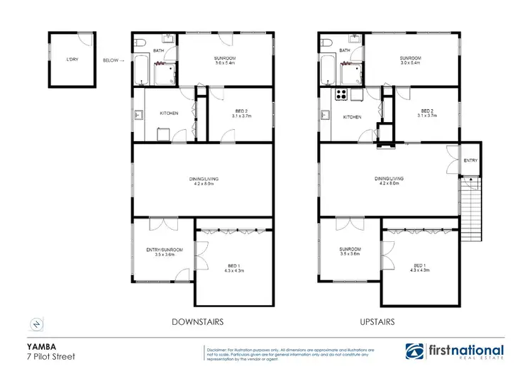 Floorplan of Homely unit listing, 7 Pilot Street, Yamba NSW 2464