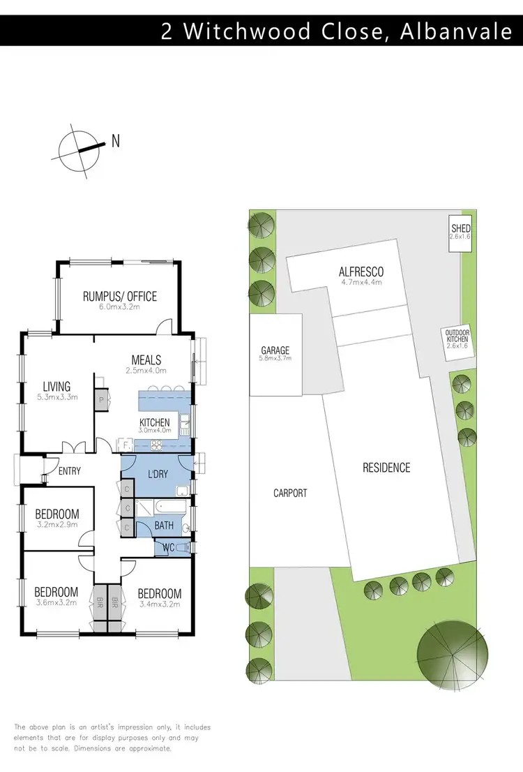 Floorplan of Homely house listing, 2 Witchwood Close, Albanvale VIC 3021