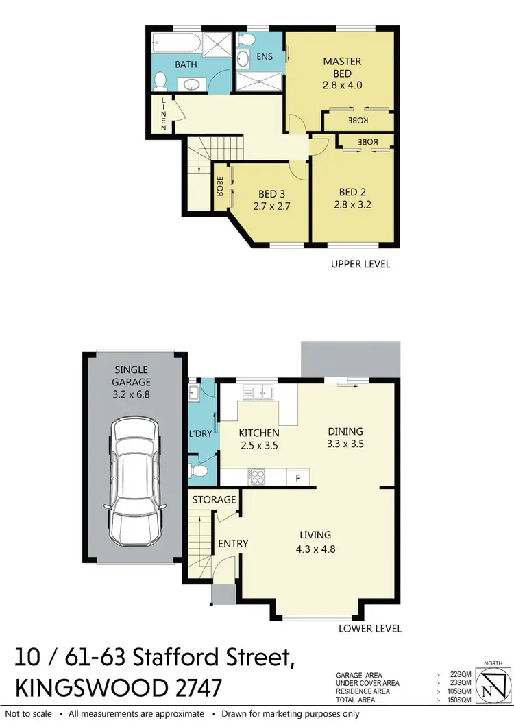 Floorplan of Homely townhouse listing, 10/61-63 Stafford Street, Kingswood NSW 2747