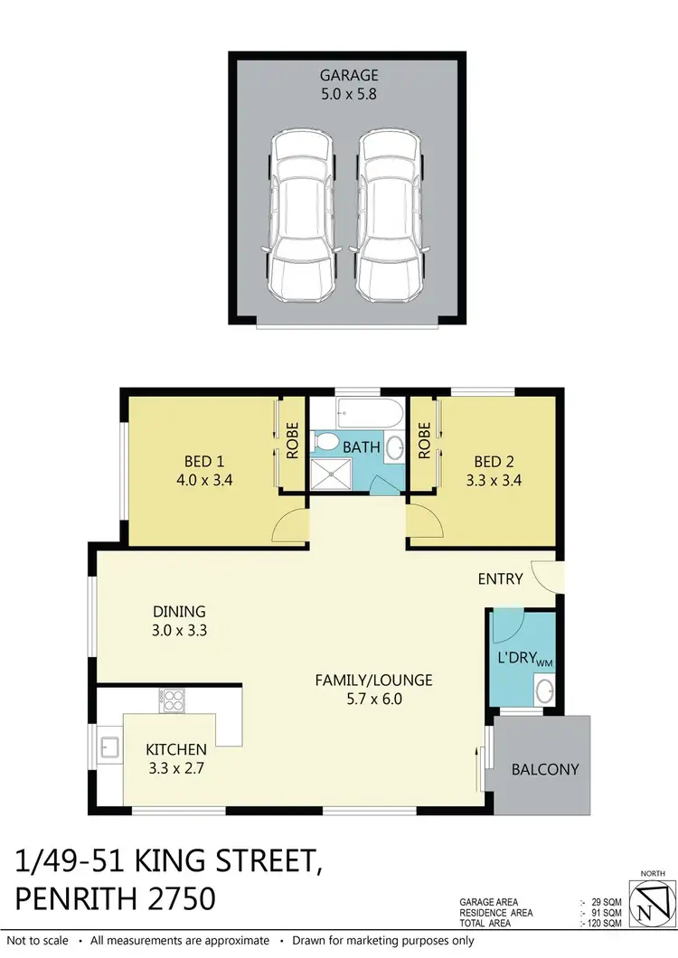 Floorplan of Homely unit listing, 1/49 - 51 King Street, Penrith NSW 2750