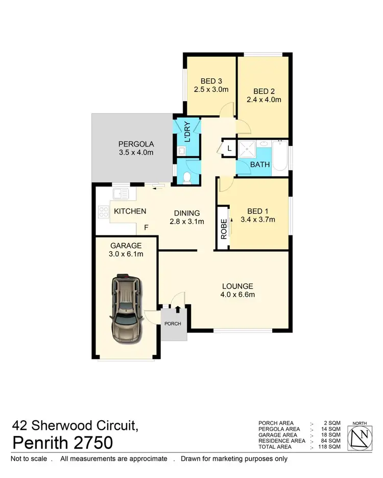 Floorplan of Homely house listing, 42 Sherwood Circuit, Penrith NSW 2750