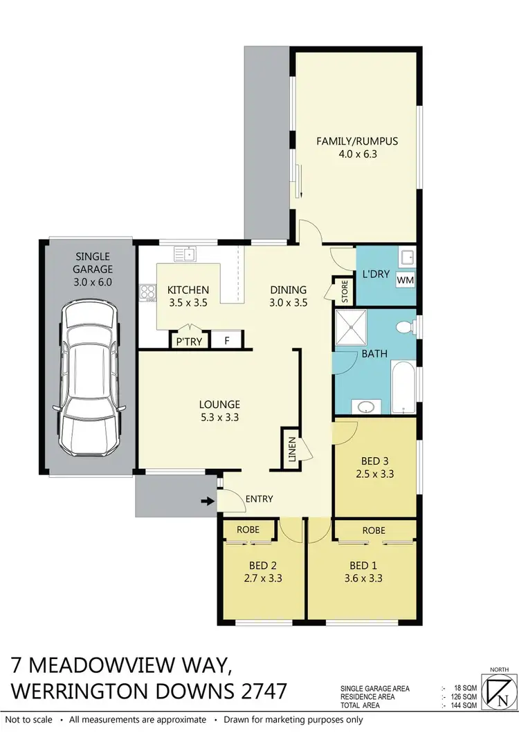 Floorplan of Homely house listing, 7 Meadowview Way, Werrington Downs NSW 2747