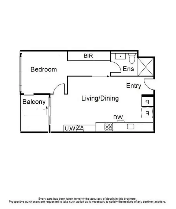 Floorplan of Homely apartment listing, 1914/220 Spencer Street, Melbourne VIC 3000