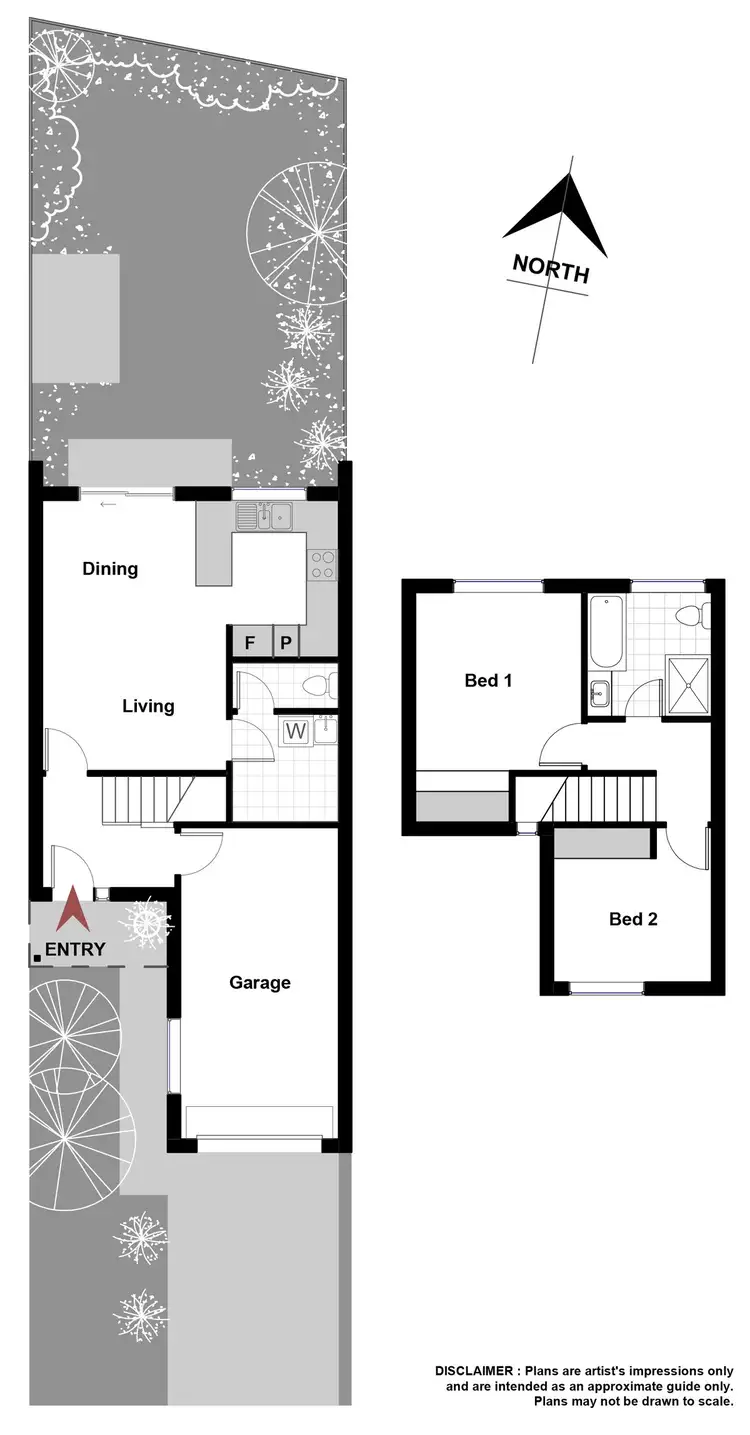 Floorplan of Homely townhouse listing, 15/54 Paul Coe Crescent, Ngunnawal ACT 2913