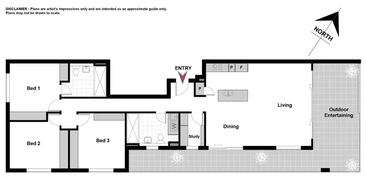 Floorplan of Homely apartment listing, 74/40 Philip Hodgins Street, Wright ACT 2611