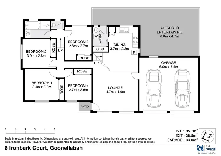 Floorplan of Homely house listing, 8 Ironbark Court, Goonellabah NSW 2480