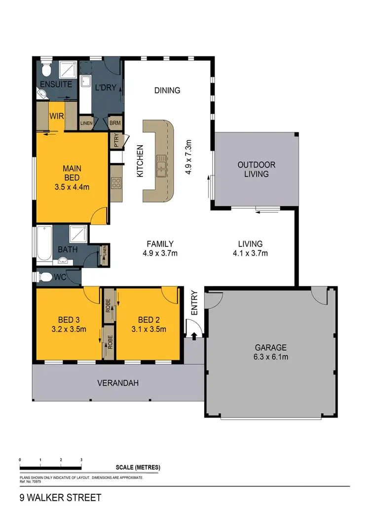 Floorplan of Homely house listing, 9 Walker Street, Long Gully VIC 3550