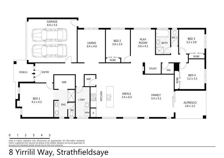 Floorplan of Homely house listing, 8 Yirrilil Way, Strathfieldsaye VIC 3551