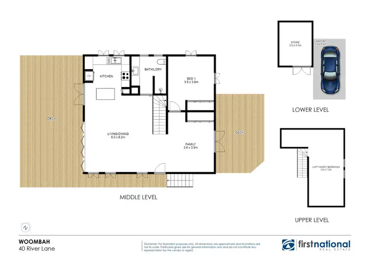 Floorplan of Homely house listing, 40 River Lane, Woombah NSW 2469