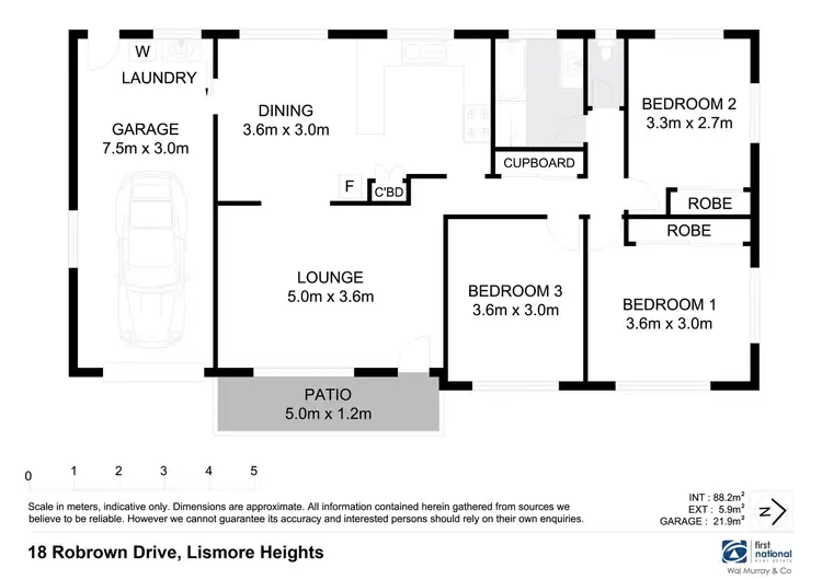 Floorplan of Homely house listing, 18 Robrown Drive, Lismore Heights NSW 2480