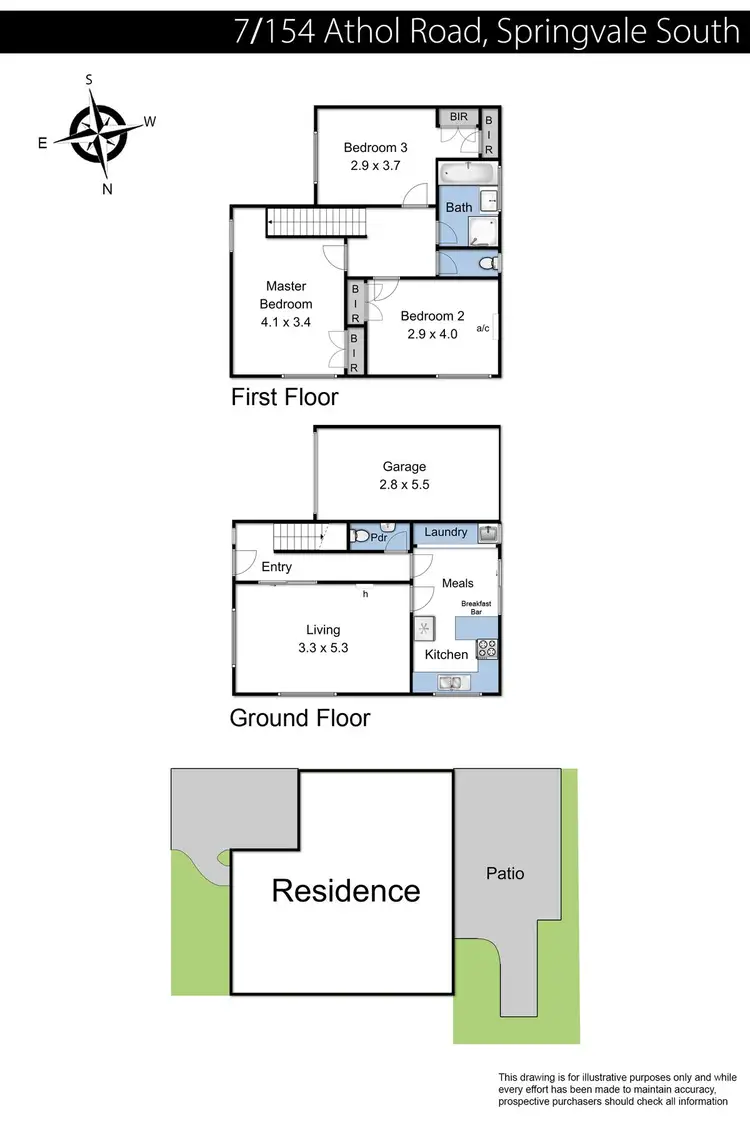 Floorplan of Homely townhouse listing, 7/154 Athol Road, Springvale South VIC 3172