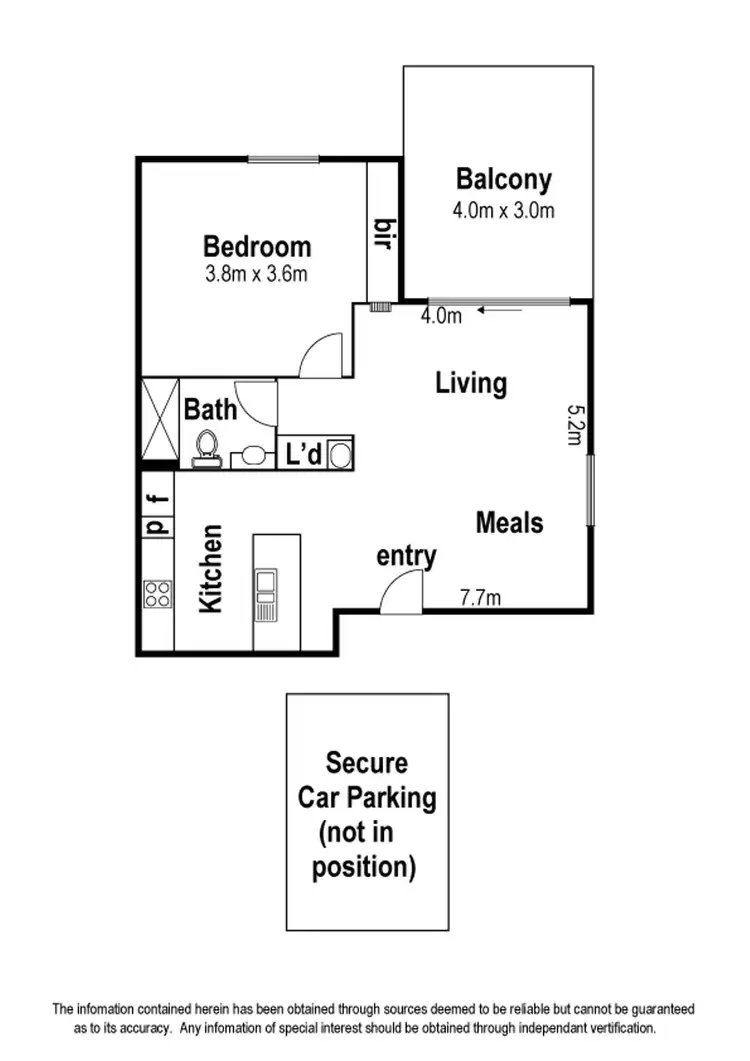 Floorplan of Homely apartment listing, 201/62 Altona Street, Kensington VIC 3031