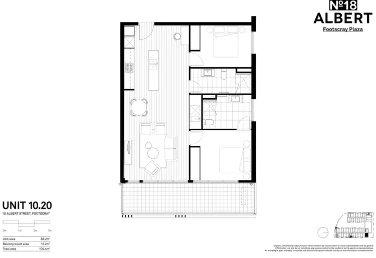 Floorplan of Homely apartment listing, 1020/18 Albert Street, Footscray VIC 3011