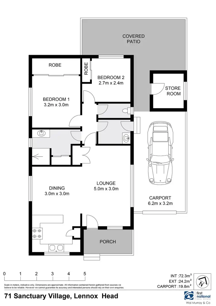 Floorplan of Homely house listing, 71/502 Ross Lane, Lennox Head NSW 2478