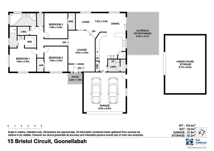 Floorplan of Homely house listing, 15 Bristol Circuit, Goonellabah NSW 2480