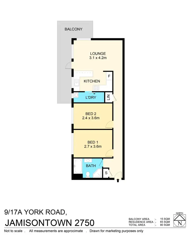 Floorplan of Homely unit listing, 9/17a York Road, Jamisontown NSW 2750