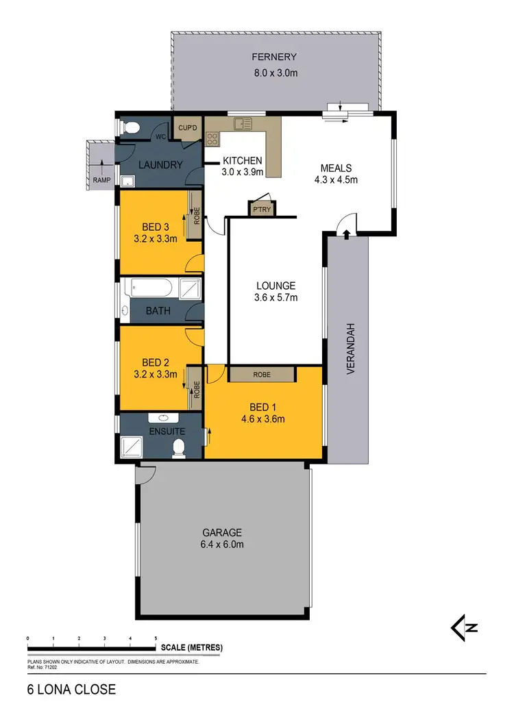 Floorplan of Homely house listing, 6 Lona Close, Spring Gully VIC 3550