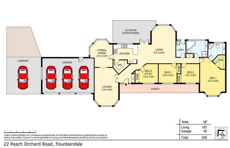Floorplan of Homely rural property listing, 22 Peach Orchard Road, Fountaindale NSW 2258