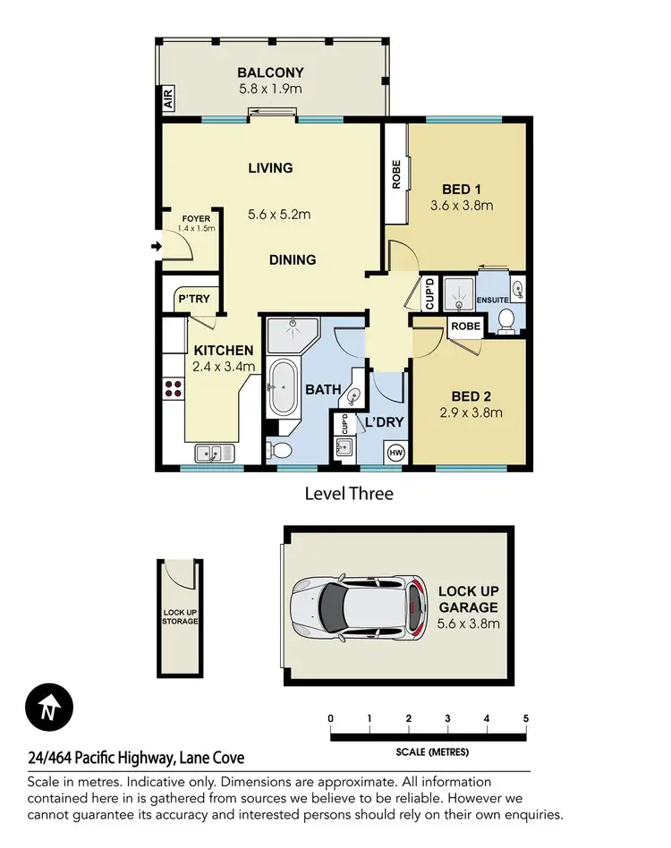 Floorplan of Homely apartment listing, 24/464 Pacific Highway, Lane Cove NSW 2066