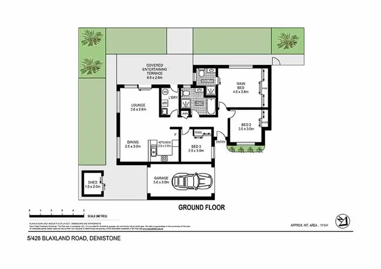 Floorplan of Homely villa listing, 5/428 Blaxland Road (Rear of Complex), Denistone NSW 2114