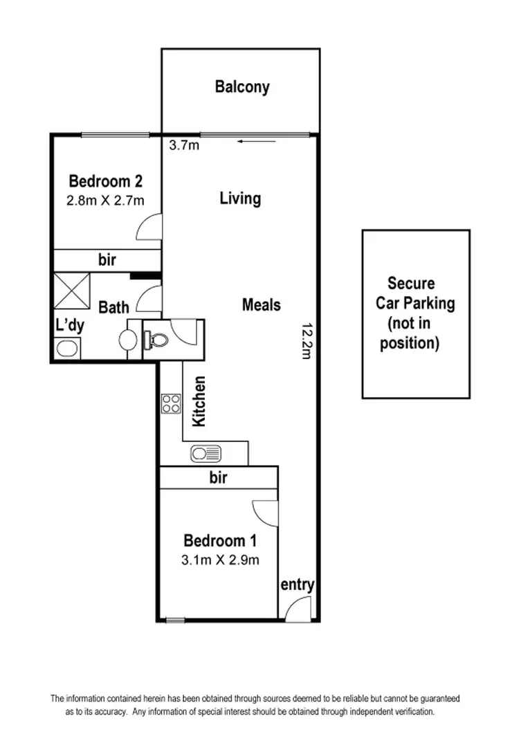 Floorplan of Homely apartment listing, 118/108 Union Street, Brunswick VIC 3056