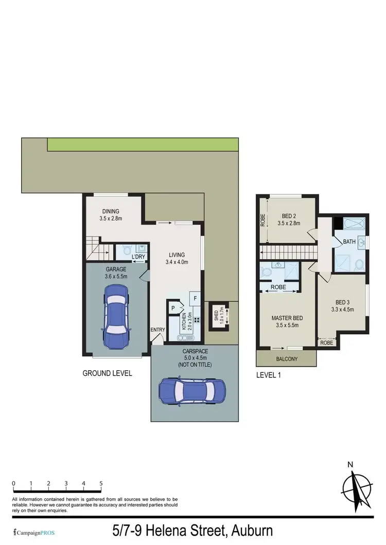 Floorplan of Homely townhouse listing, 5/7-9 Helena Street, Auburn NSW 2144
