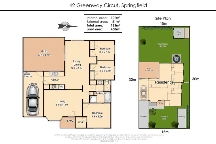 Floorplan of Homely house listing, 42 Greenway Circuit, Springfield QLD 4300