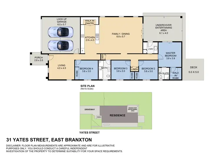 Floorplan of Homely house listing, 31 Yates Street, East Branxton NSW 2335