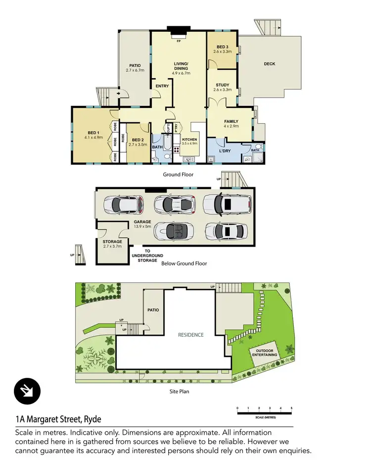 Floorplan of Homely house listing, 1A Margaret Street, Ryde NSW 2112