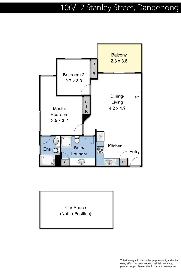 Floorplan of Homely unit listing, 106/12 Stanley Street, Dandenong VIC 3175