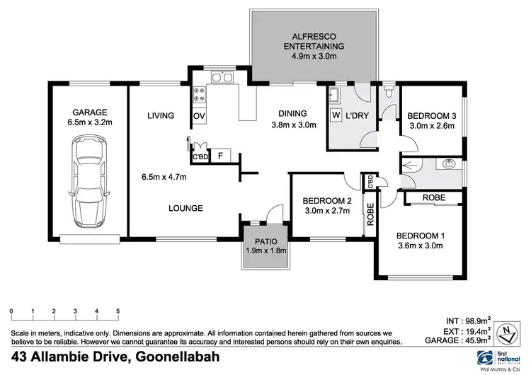 Floorplan of Homely house listing, 43 Allambie Drive, Goonellabah NSW 2480