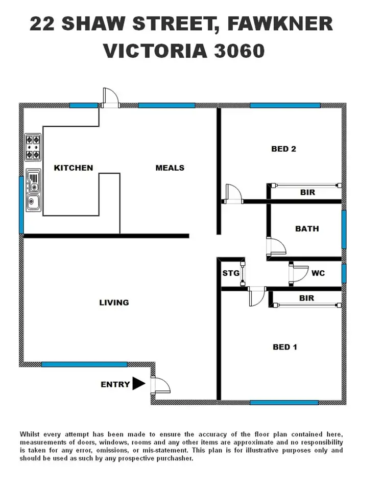 Floorplan of Homely house listing, 22 Shaw Street, Fawkner VIC 3060