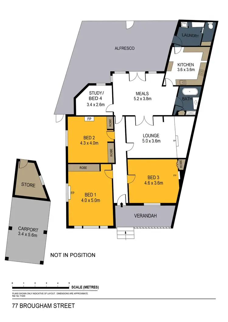 Floorplan of Homely house listing, 77 Brougham Street, Bendigo VIC 3550
