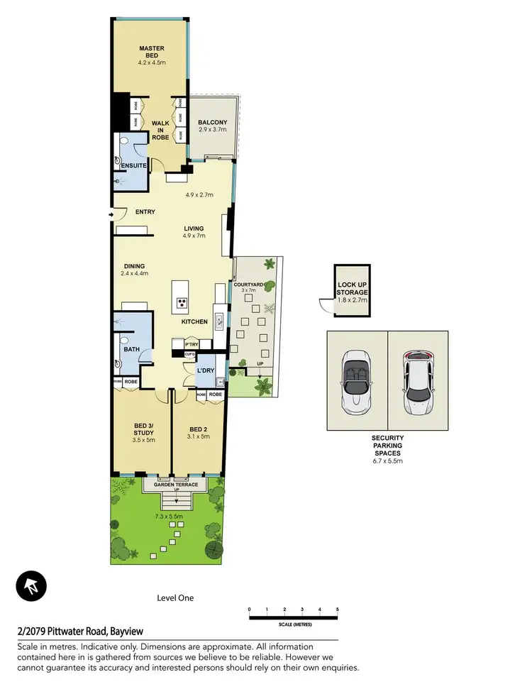 Floorplan of Homely apartment listing, 2/2079 Pittwater Road, Bayview NSW 2104