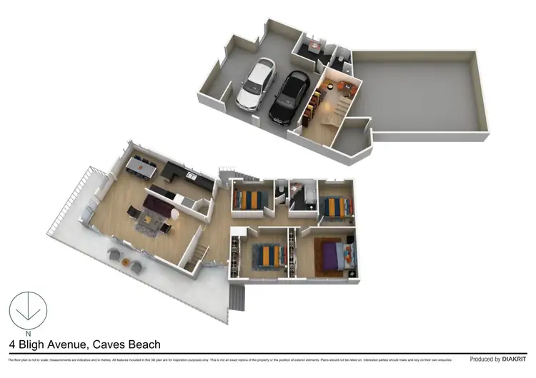 Floorplan of Homely house listing, 4 Bligh Avenue, Caves Beach NSW 2281