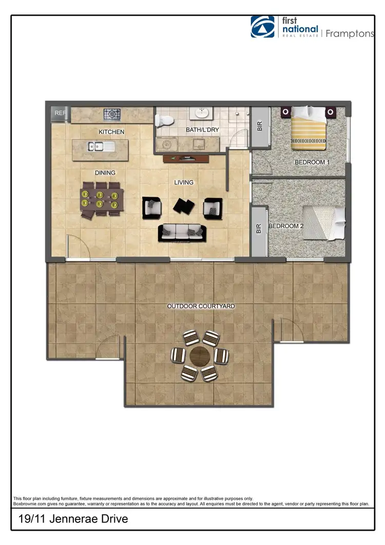 Floorplan of Homely unit listing, 19/11 Jennerae Drive, Stuart NT 870