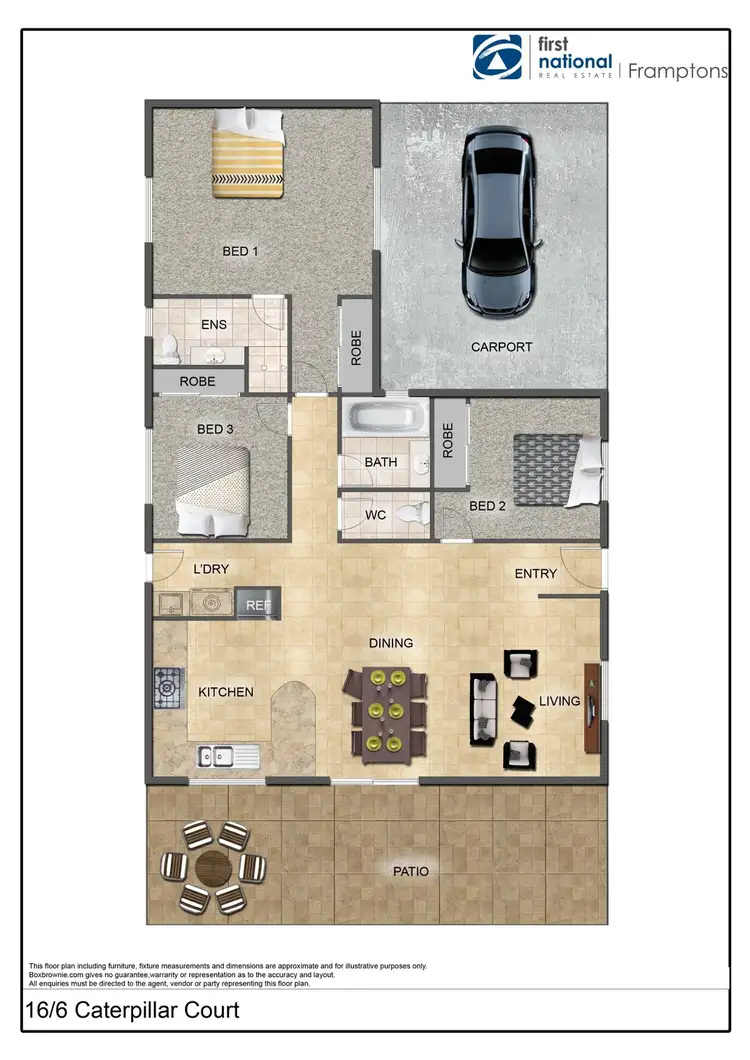 Floorplan of Homely unit listing, 16/6 Caterpillar Court, Desert Springs NT 870