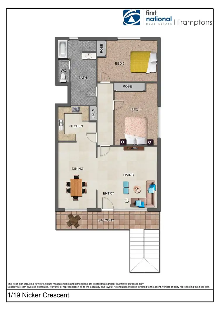 Floorplan of Homely unit listing, 1/19 Nicker Crescent, Gillen NT 870