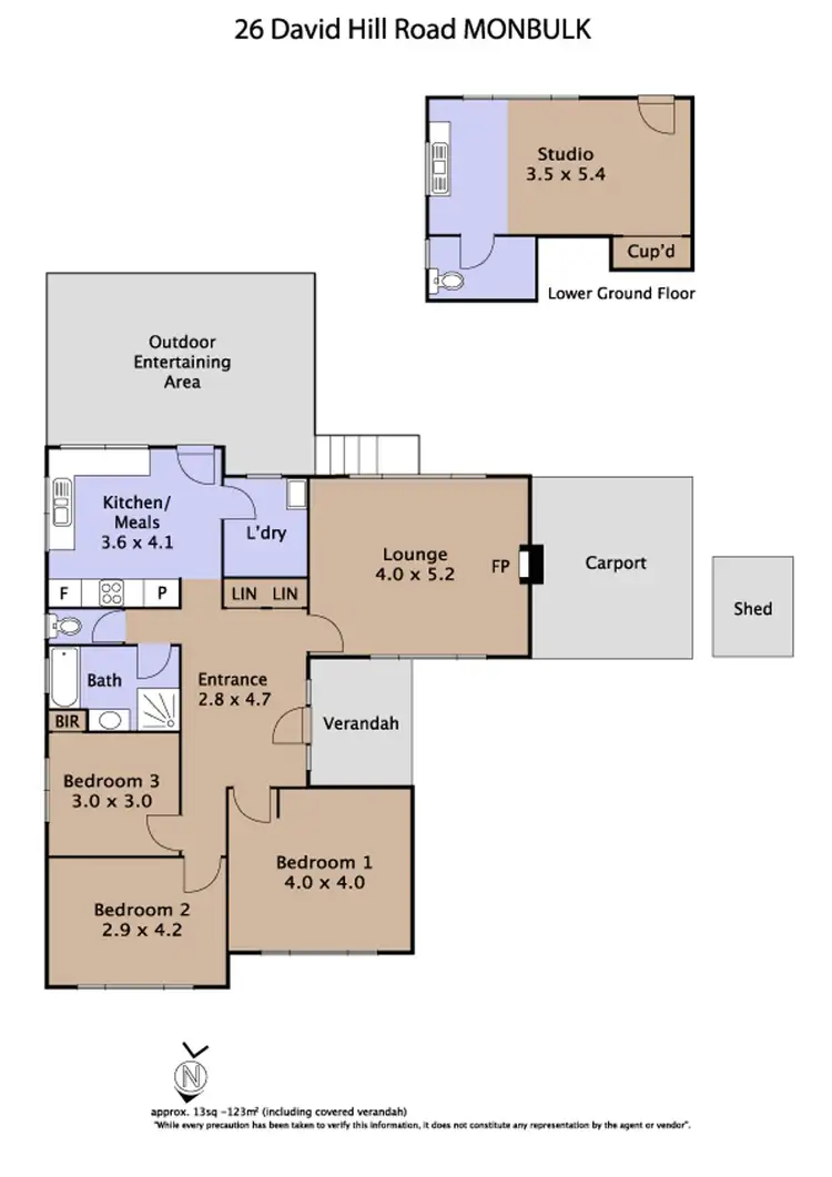 Floorplan of Homely house listing, 26 David Hill Road, Monbulk VIC 3793