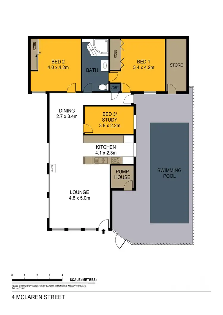 Floorplan of Homely house listing, 4 McLaren Street, Bendigo VIC 3550