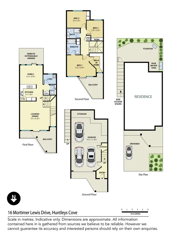Floorplan of Homely townhouse listing, 16 Mortimer Lewis Drive, Huntleys Cove NSW 2111