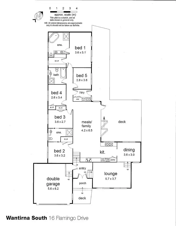 Floorplan of Homely house listing, 16 Flamingo Dr, Wantirna South VIC 3152