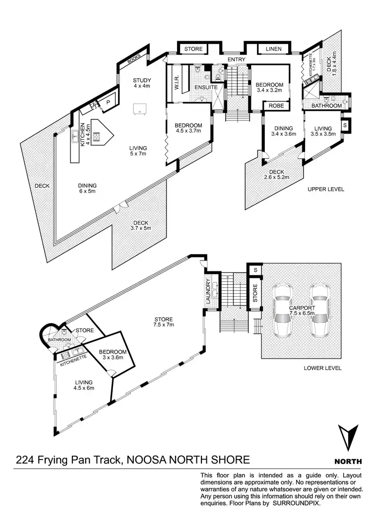 Floorplan of Homely house listing, 224 Frying Pan Track, Noosa North Shore QLD 4565