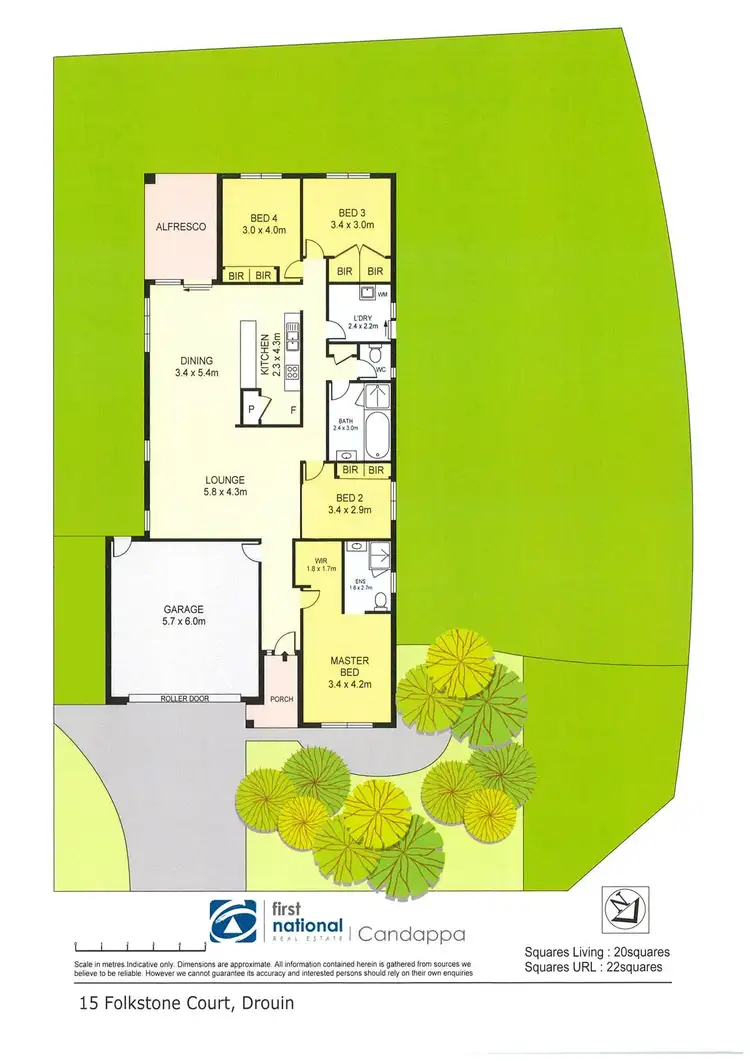 Floorplan of Homely house listing, 15 Folkstone Court, Drouin VIC 3818